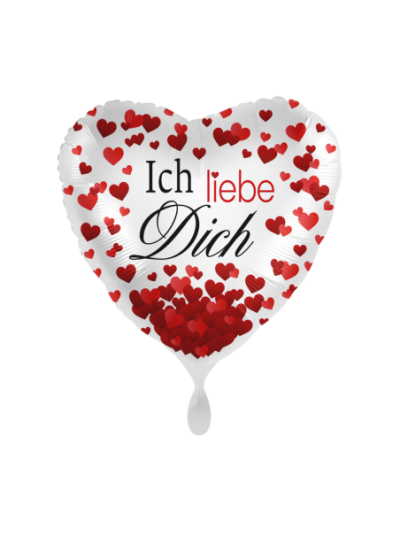 „Ich liebe dich“ Ballon-Set – Rote Herzballons für romantische Überraschungen
