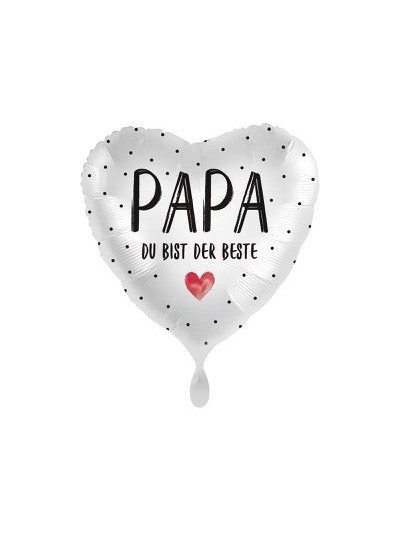  du bist der Beste“ – 4-teiliges Herzballon-Set für den besten Papa