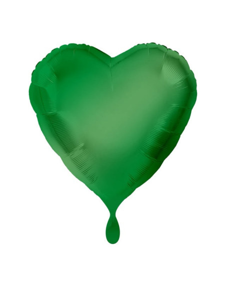 Grüner Herz-Ballon – Premium Dekoballon