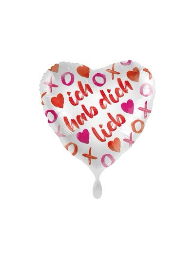 Ich habe dich lieb Ballon-Set – Romantische Heliumballons für Valentinstag & besondere Anlässe