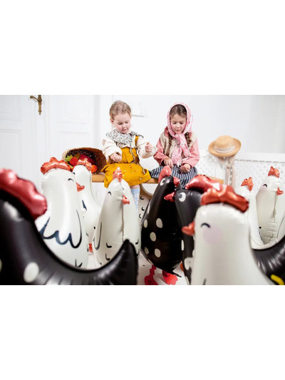 Laufender Ballon – Running Hahn – Dekoballon XXL für Bauernhofpartys