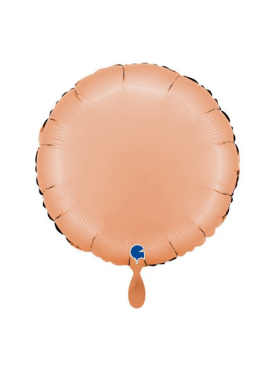 Pfirsich Satin Rund-Ballon – Premium Dekoballon