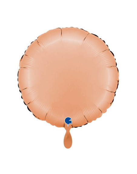 Pfirsich Satin Rund-Ballon – Premium Dekoballon