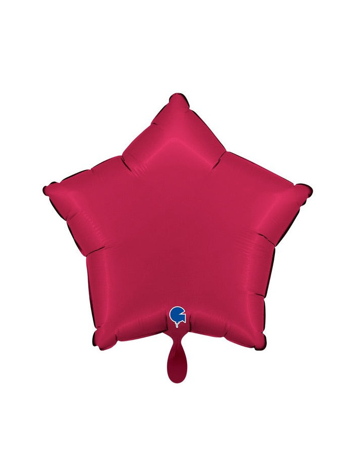 Satin Cherry Stern-Ballon – Premium Dekoballon