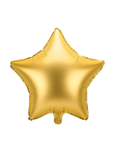 Satin Gold Stern-Ballon – Premium Dekoballon