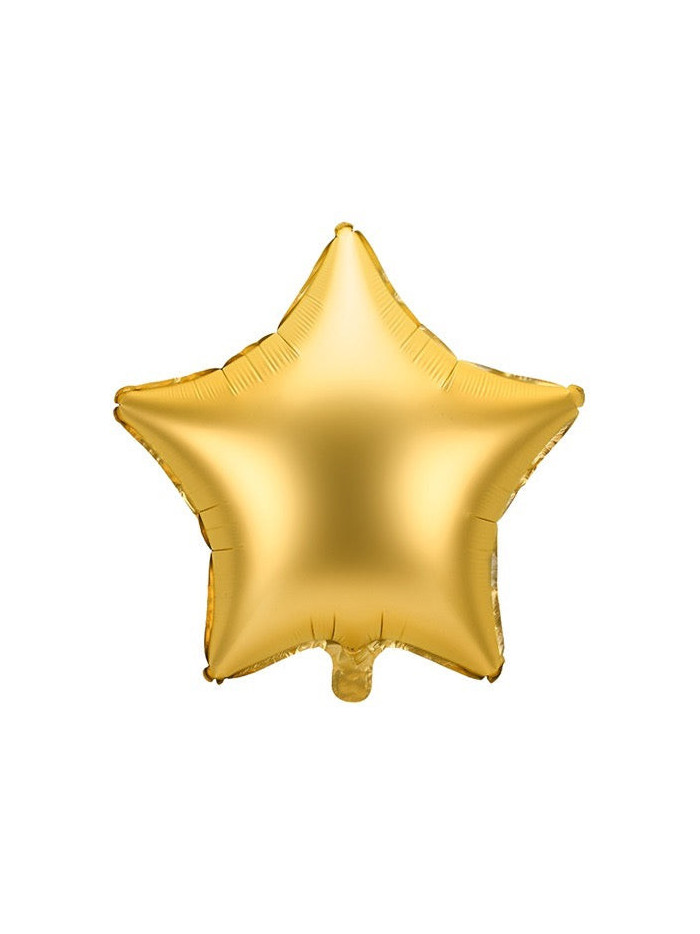 Satin Gold Stern-Ballon – Premium Dekoballon