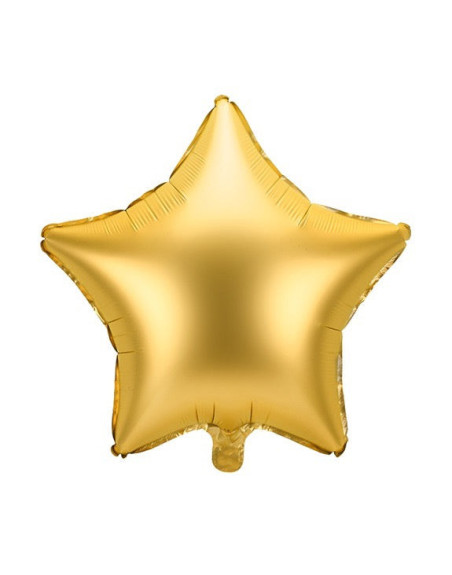 Satin Gold Stern-Ballon – Premium Dekoballon