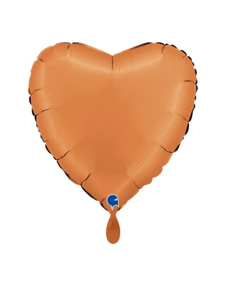 Satin Karamell Herz-Ballon – Premium Dekoballon