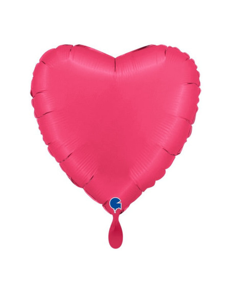 Satin Lipstick Herzballon – Premium Dekoballon