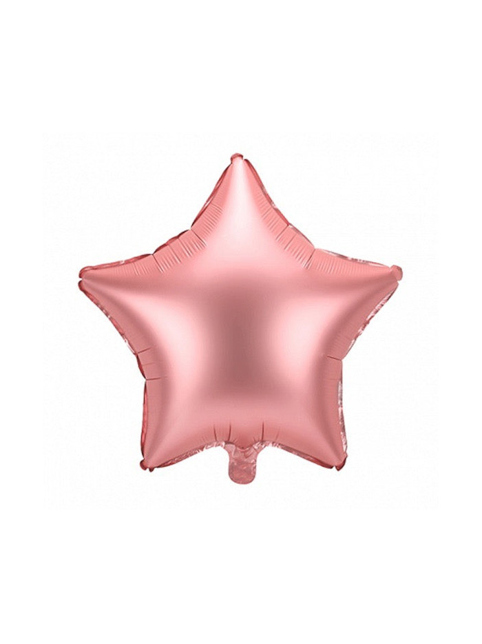 Satin Rose Gold Stern-Ballon – Premium Dekoballon