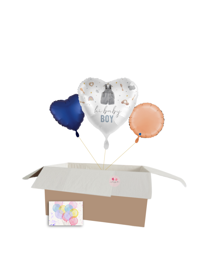 „Hi Baby Boy“ Ballon-Set – Perfektes Geschenk zur Geburt! 🎈💙
