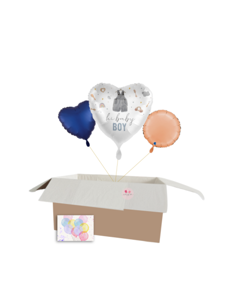 „Hi Baby Boy“ Ballon-Set – Perfektes Geschenk zur Geburt! 🎈💙