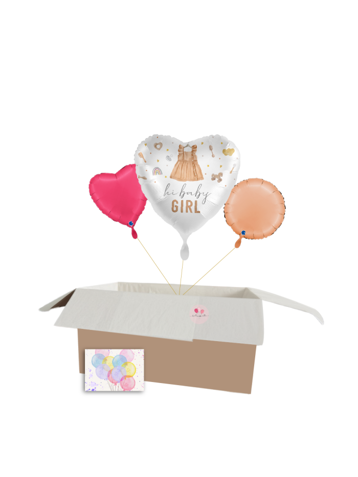 „Hi Baby Girl“ Ballon-Set – Perfektes Geschenk zur Geburt! 🎈💙